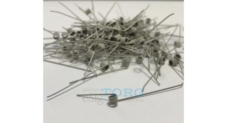 Изображение MTL Ni 0.25/Ni 0.1 Fused clapton handcraftet coil MTL Ni 0.25/Ni 0.1 Fused clapton handcraftet coil